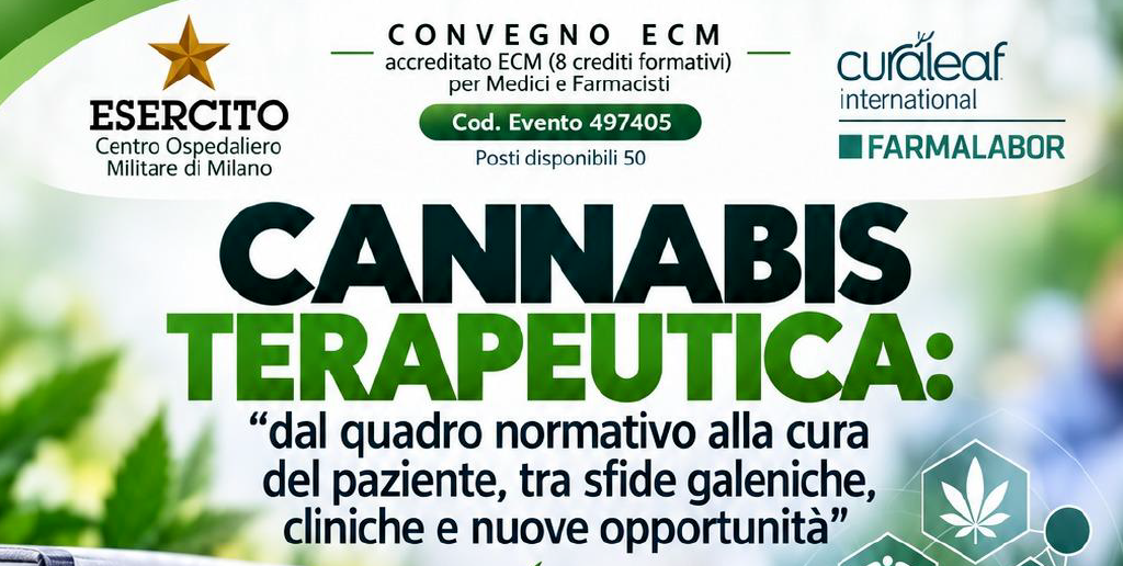 CANNABIS TERAPEUTICA: CONVEGNO ECM 15 OTTOBRE 